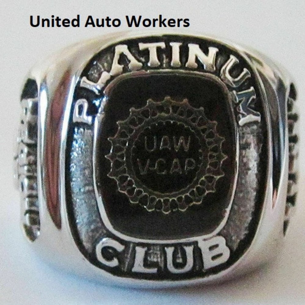 UNITED AUTO WORKERS UAW RING SIZES 4-14 NWT